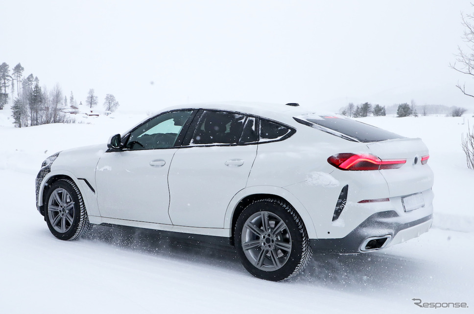 BMW X6 改良新型プロトタイプ スクープ写真《APOLLO NEWS SERVICE》