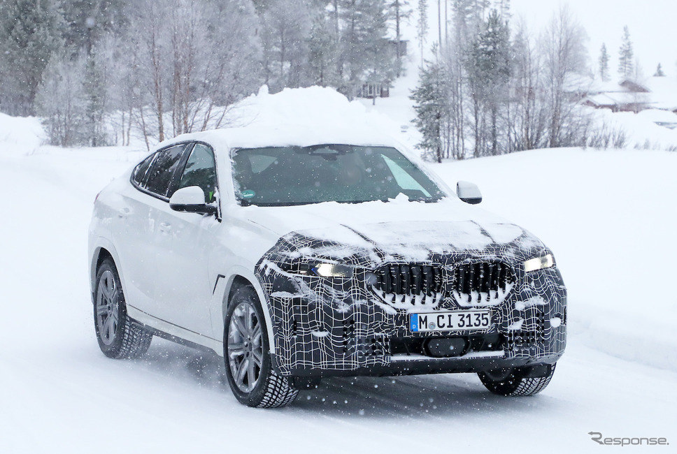 BMW X6 改良新型プロトタイプ スクープ写真《APOLLO NEWS SERVICE》