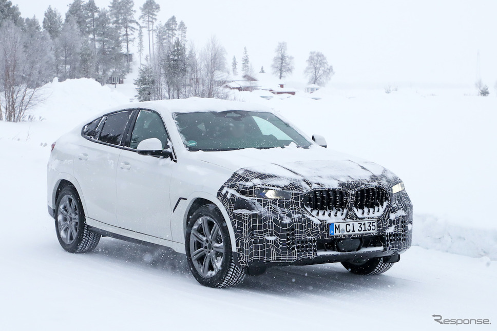 BMW X6 改良新型プロトタイプ スクープ写真《APOLLO NEWS SERVICE》