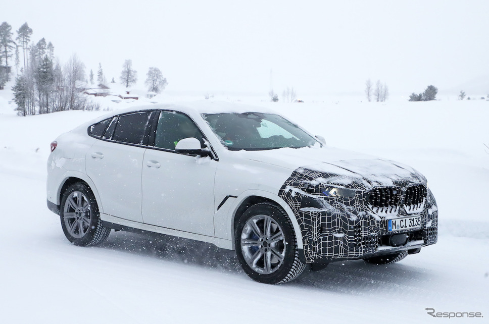 BMW X6 改良新型プロトタイプ スクープ写真《APOLLO NEWS SERVICE》