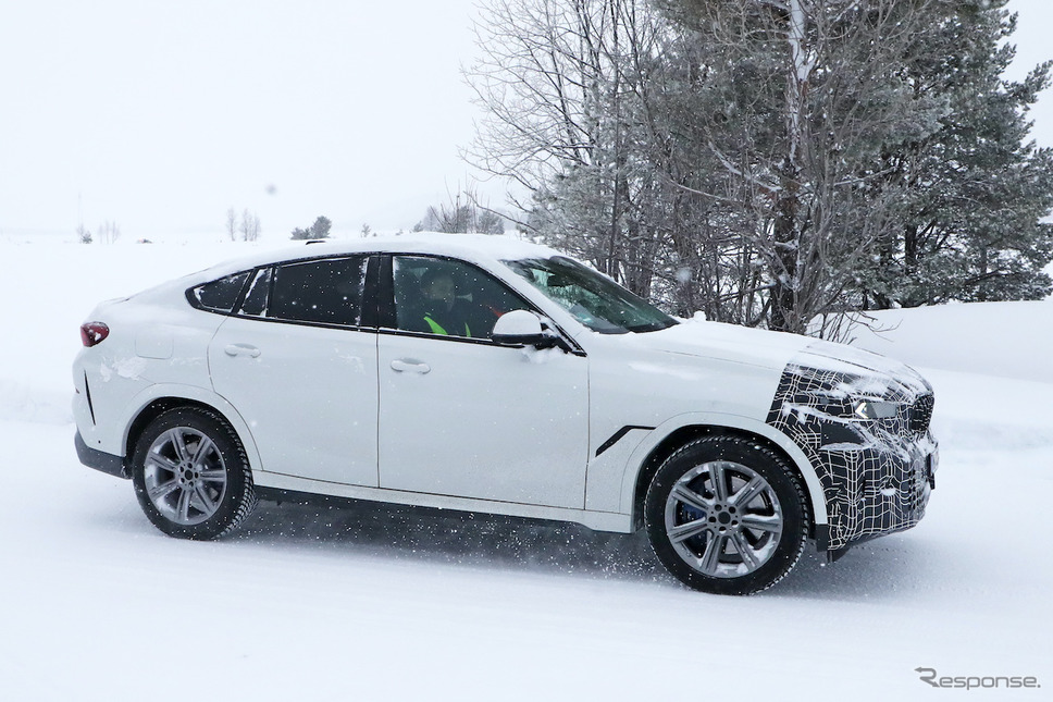 BMW X6 改良新型プロトタイプ スクープ写真《APOLLO NEWS SERVICE》