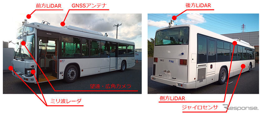 福岡空港内際連絡　自動運転バス車両《写真提供 いすゞ自動車》