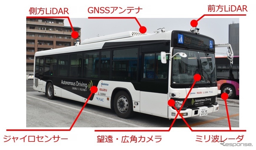 福岡空港内際連絡　自動運転バス車両《写真提供 西鉄》
