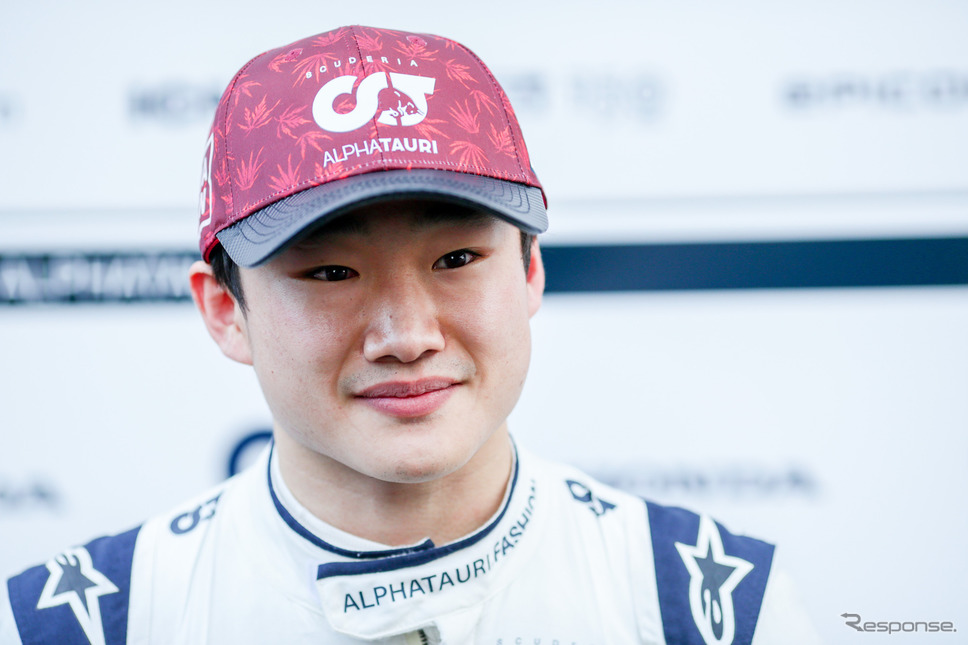 自身2年目の開幕を前に意気込みを語ったF1ドライバー、角田裕毅(写真は2月のバルセロナテスト)《Photo by AlphaTauri / Red Bull》