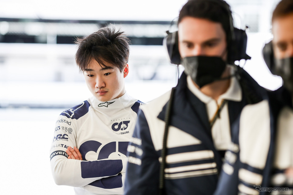 #22 角田裕毅/アルファタウリAT03(2月のバルセロナテスト)《Photo by AlphaTauri / Red Bull》
