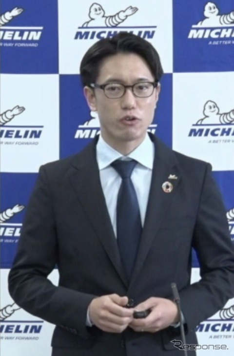 ミシュランのデザイナー清井友広さん(プレゼンテーションより)