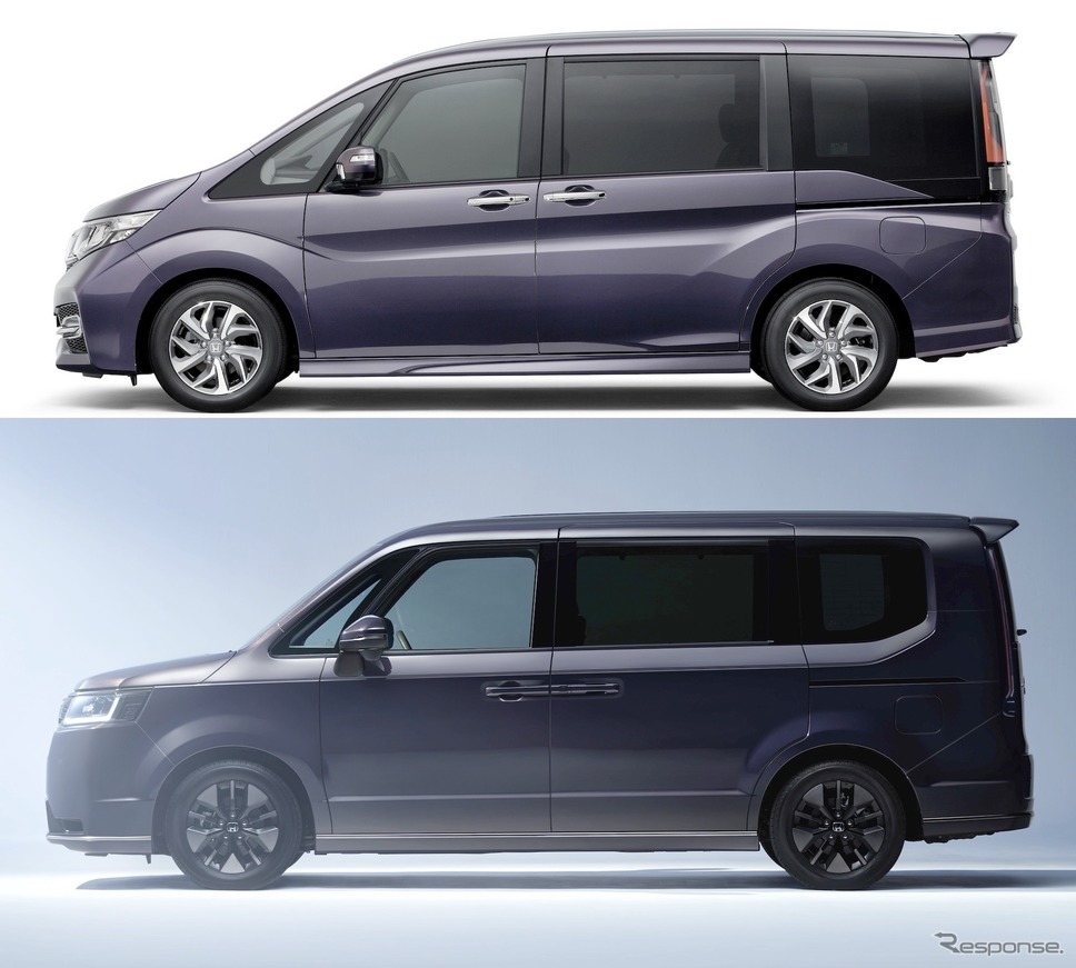 ホンダ・ステップワゴンスパーダ旧型/新型《写真提供 ホンダ》