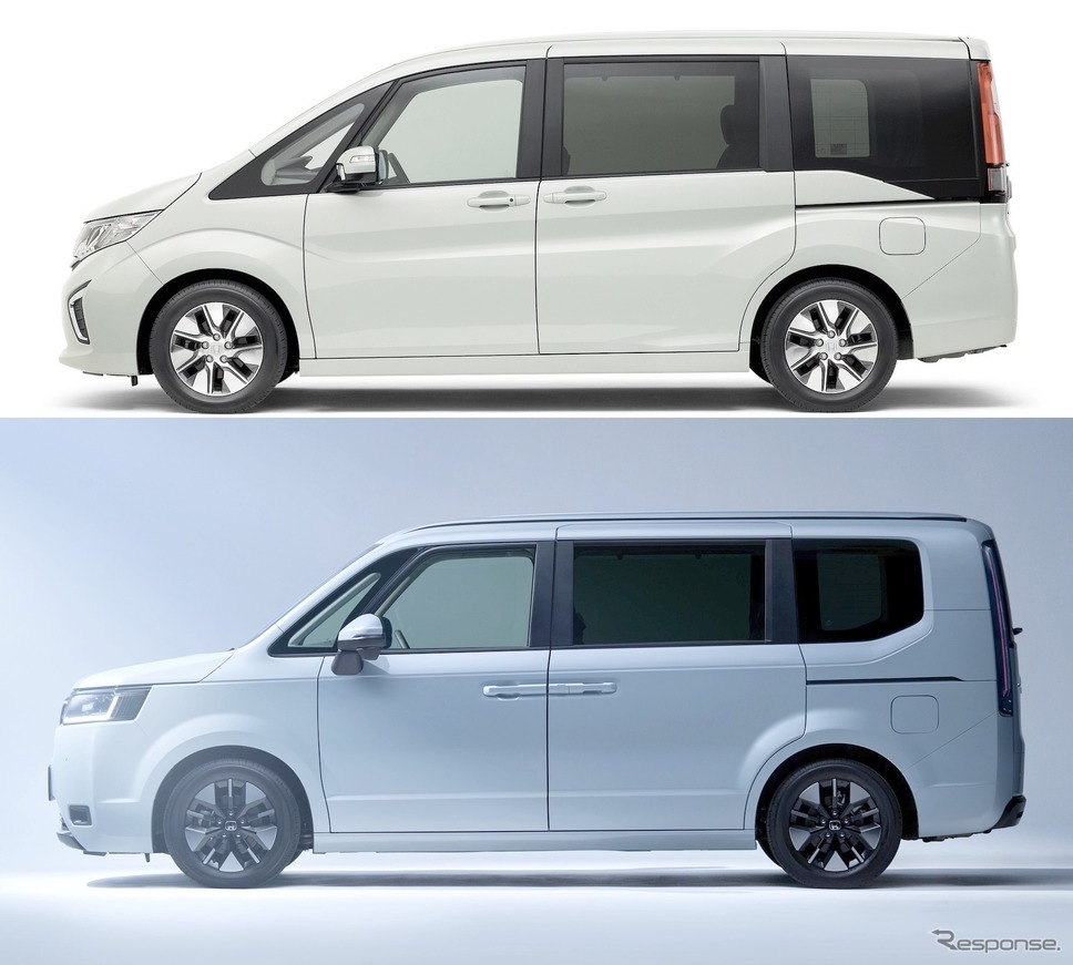 ホンダ・ステップワゴン旧型/ステップワゴンエアー(新型)《写真提供 ホンダ》