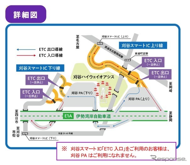 刈谷スマートインターチェンジ(詳細図)《写真提供 中日本高速道路》