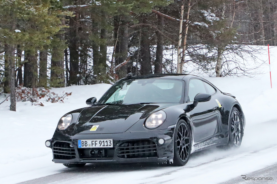 ポルシェ 911ハイブリッド プロトタイプ(スクープ写真)《APOLLO NEWS SERVICE》
