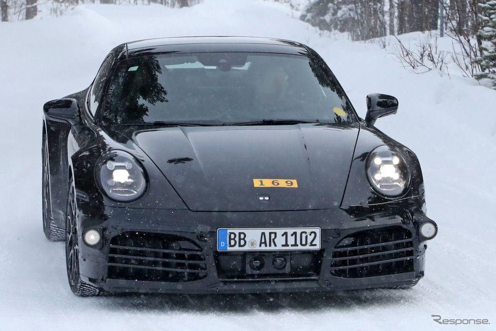 ポルシェ 911ハイブリッド プロトタイプ(スクープ写真)《APOLLO NEWS SERVICE》