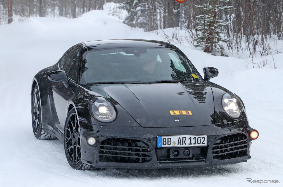 ポルシェ 911ハイブリッド プロトタイプ(スクープ写真)《APOLLO NEWS SERVICE》