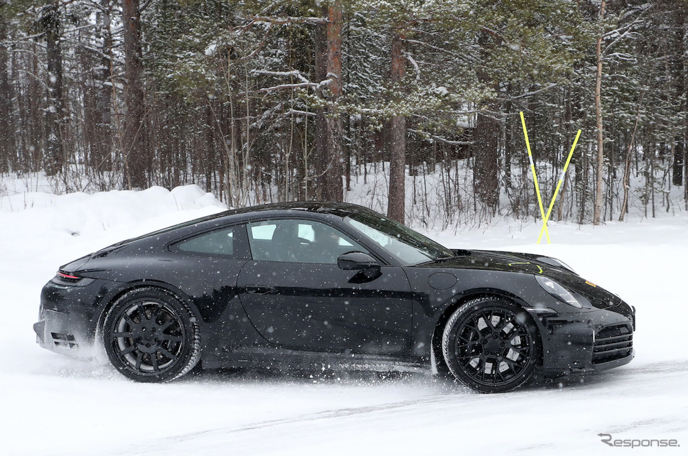 ポルシェ 911ハイブリッド プロトタイプ(スクープ写真)《APOLLO NEWS SERVICE》