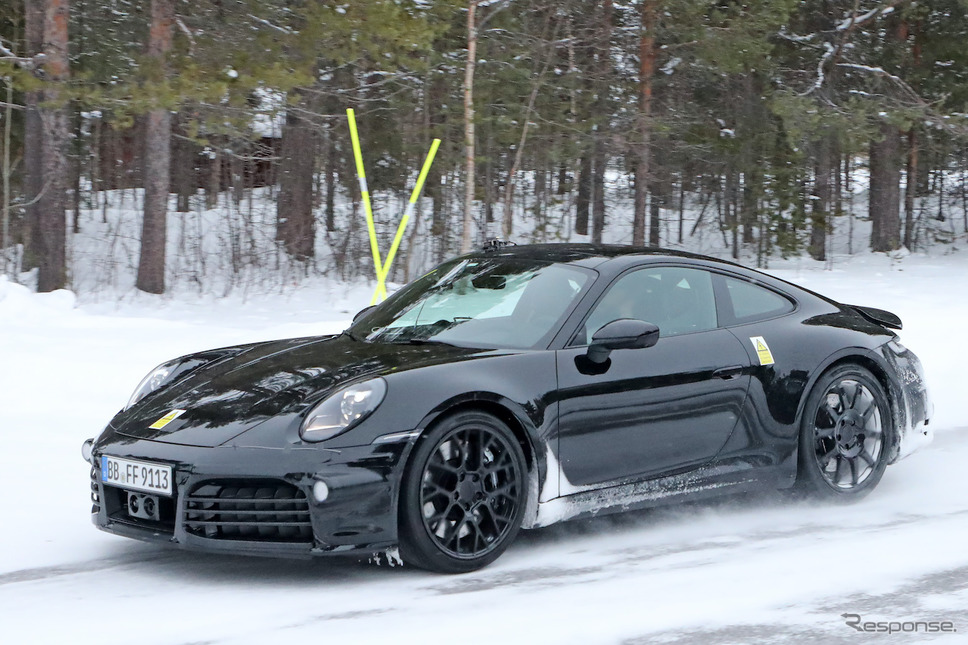 ポルシェ 911ハイブリッド プロトタイプ(スクープ写真)《APOLLO NEWS SERVICE》