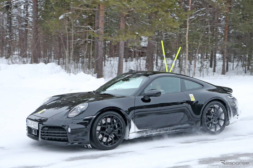 ポルシェ 911ハイブリッド プロトタイプ(スクープ写真)《APOLLO NEWS SERVICE》