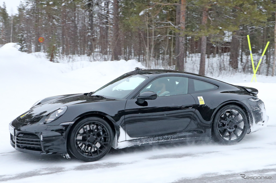 ポルシェ 911ハイブリッド プロトタイプ(スクープ写真)《APOLLO NEWS SERVICE》