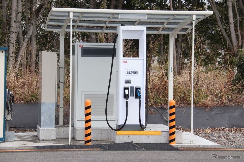 ABBの175kW急速充電器。国内にも普及が待たれる≪撮影 中尾真二≫