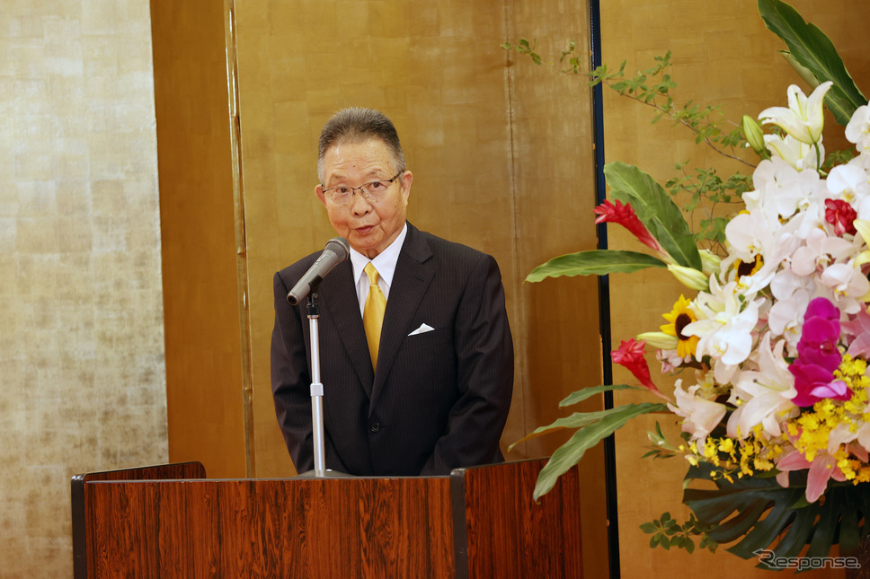 文科省から令和元年度にスポーツ功労者として顕彰された際の高橋国光さん(顕彰を受けた日は2020年7月27日)。《Photo by Honda》