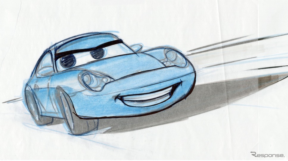 オリジナル・サリー・カレラのスケッチ《photo by Porsche》