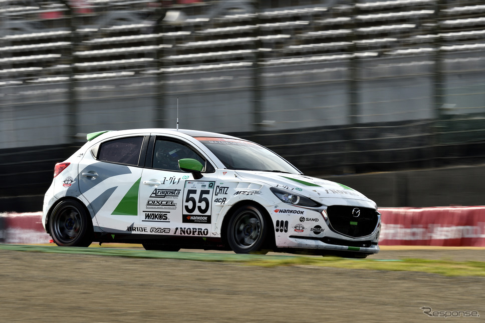 55号車 MAZDA SPIRIT RACING MAZDA2 Bio concept《写真撮影 雪岡直樹》