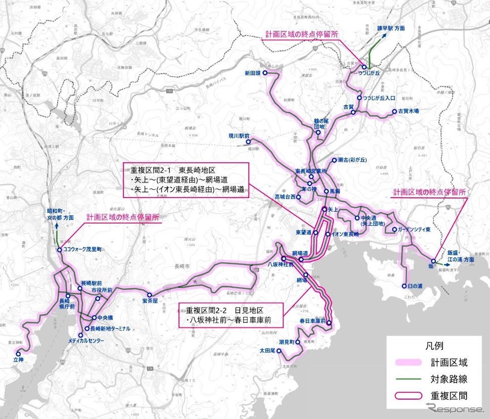 長崎市域乗合バス事業共同経営計画《資料提供 国交省》