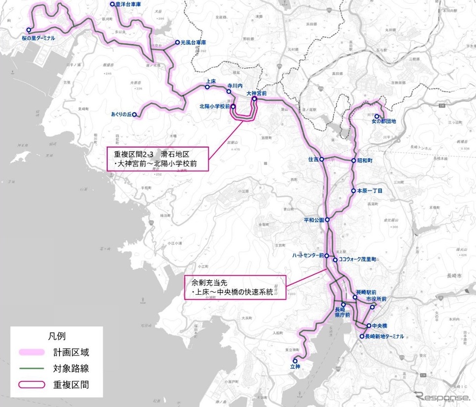 長崎市域乗合バス事業共同経営計画《資料提供 国交省》