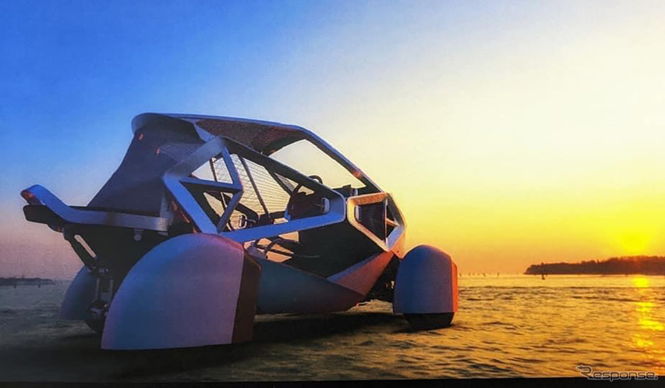 富山大学芸術文化学部の4人の学生が、卒業制作で作ったEVコンセプトカー『EVE』