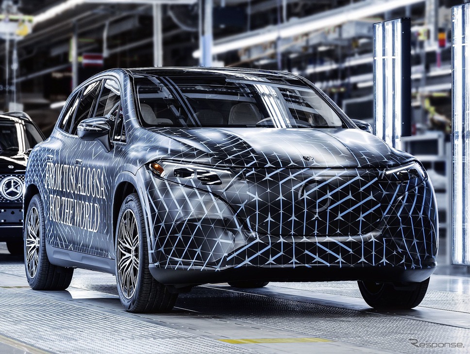 メルセデスベンツ EQS SUV のプロトタイプ《photo by Mercedes-Benz》