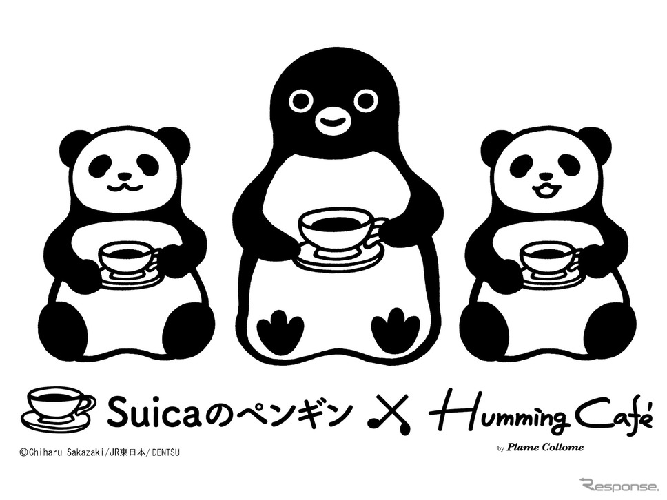 Suicaのペンギン×ハミングカフェbyプレミィ・コロミィ　(c) Chiharu Sakazaki／JR東日本／DENTSU　Suica by JR東日本《画像提供 JR東日本クロスステーション》