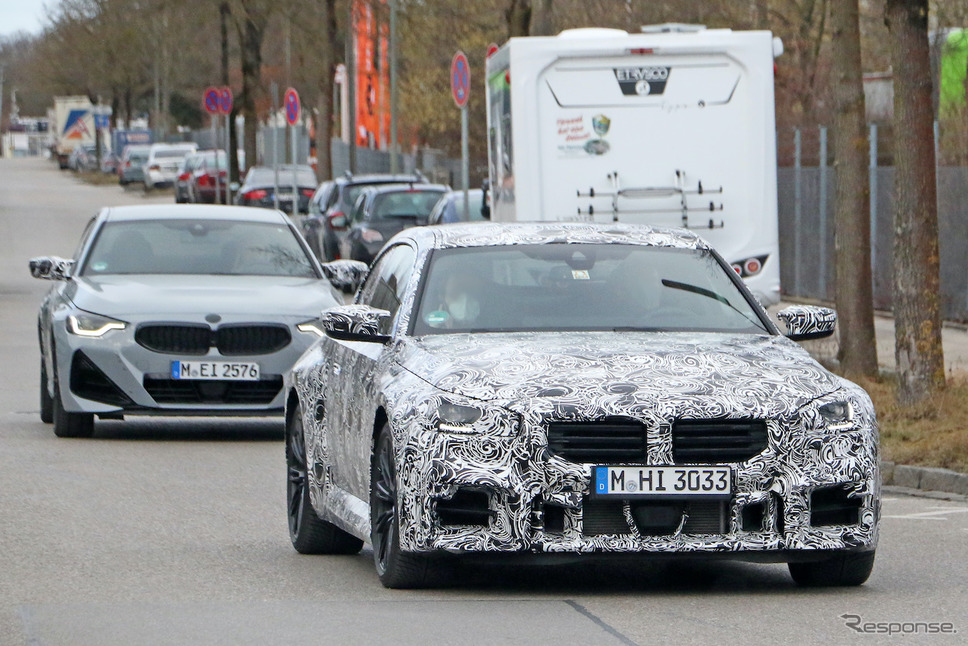 BMW M2クーペ プロトタイプ(スクープ写真)《APOLLO NEWS SERVICE》