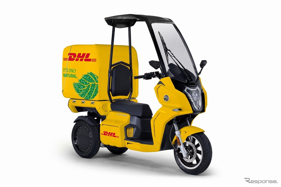 プジョーモトシクル:DHLジャパン 集配用車両(東京モーターサイクルショー2022出展予定)《写真提供 aidea》
