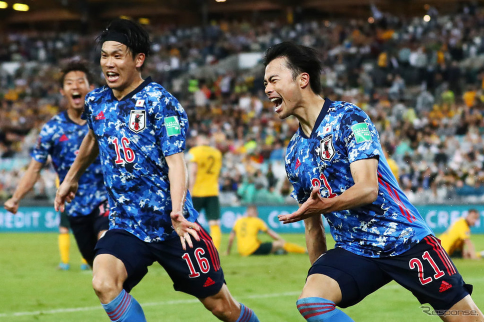 サッカー日本代表、対オーストラリア戦で勝利(3月24日)《Photo by Mark Metcalfe/Getty Images Sport/ゲッティイメージズ》