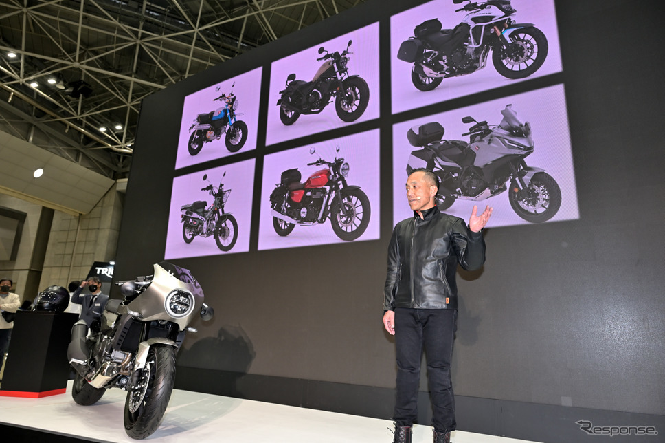 ホンダモーターサイクルジャパン 室岡克博社長によるプレスカンファレンス《写真撮影 雪岡直樹》