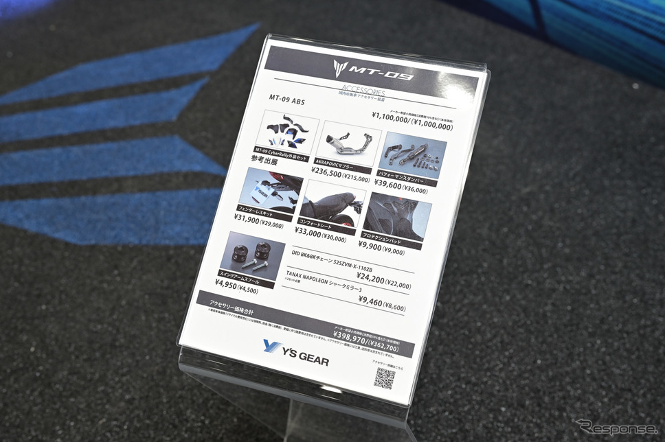 ワイズギアのMT-09用外装キット「CyberRally(サイバーラリー)」装着車(東京モーターサイクルショー2022)《写真撮影 雪岡直樹》