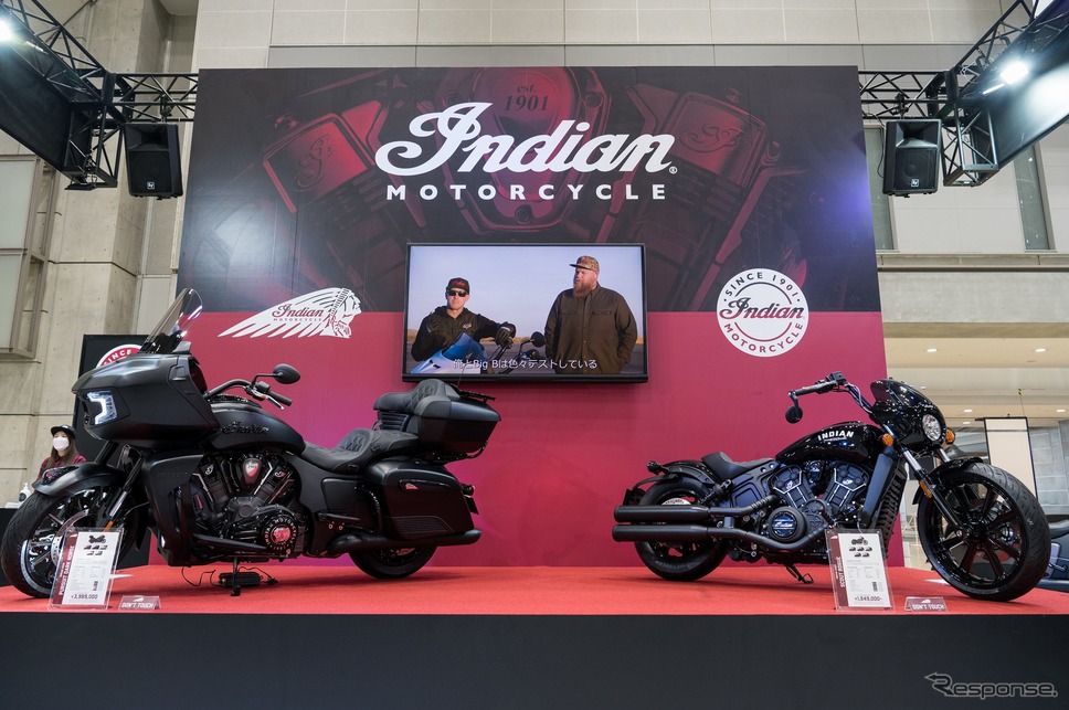 インディアン インディアンブース(東京モーターサイクルショー2022)《写真撮影 成瀬陽介》