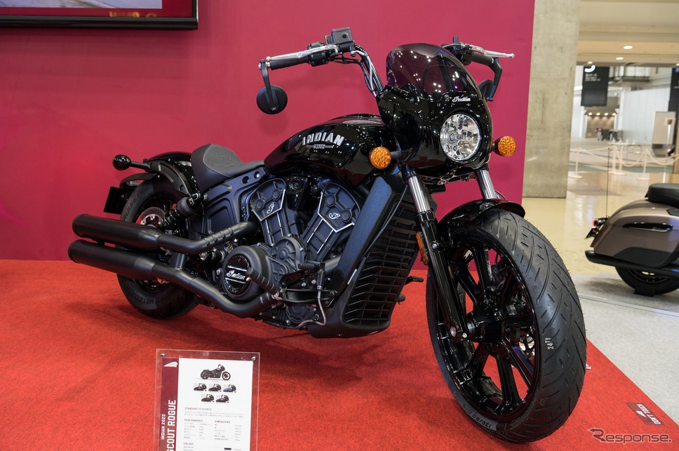 インディアン スカウトローグ(東京モーターサイクルショー2022)《写真撮影 成瀬陽介》