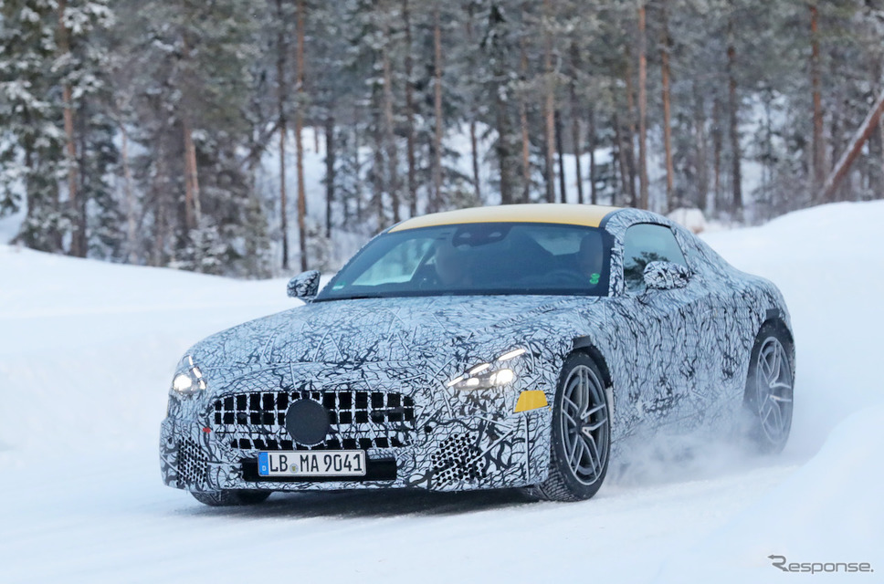 メルセデス AMG GT 次期型プロトタイプ (スクープ写真)《APOLLO NEWS SERVICE》
