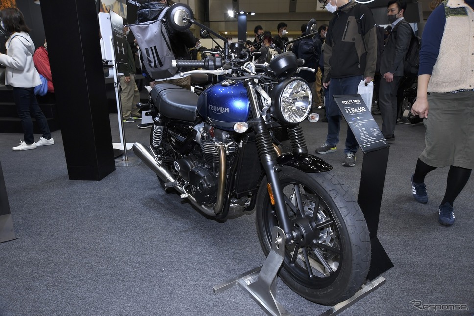 トライアンフ ストリートツイン(東京モーターサイクルショー2022)《写真撮影 安藤貴史》