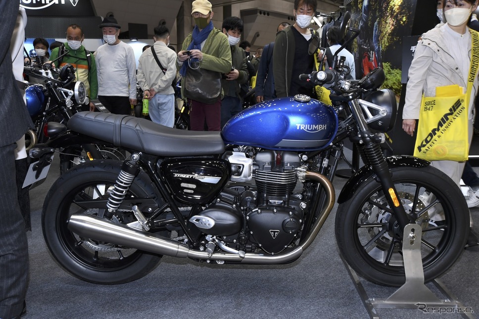 トライアンフ ストリートツイン(東京モーターサイクルショー2022)《写真撮影 安藤貴史》