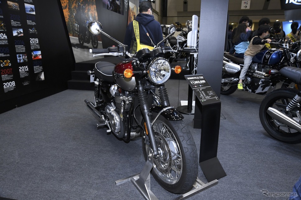 トライアンフ ボンネビルT120(東京モーターサイクルショー2022)《写真撮影 安藤貴史》