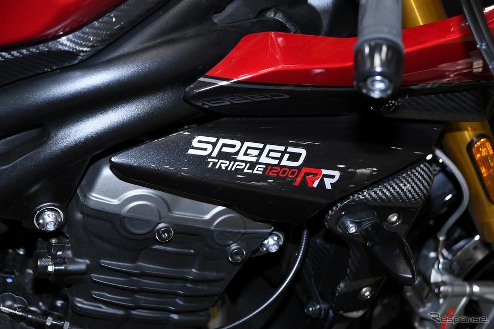 トライアンフ スピードトリプル1200RR(東京モーターサイクルショー2022)《写真撮影 安藤貴史》