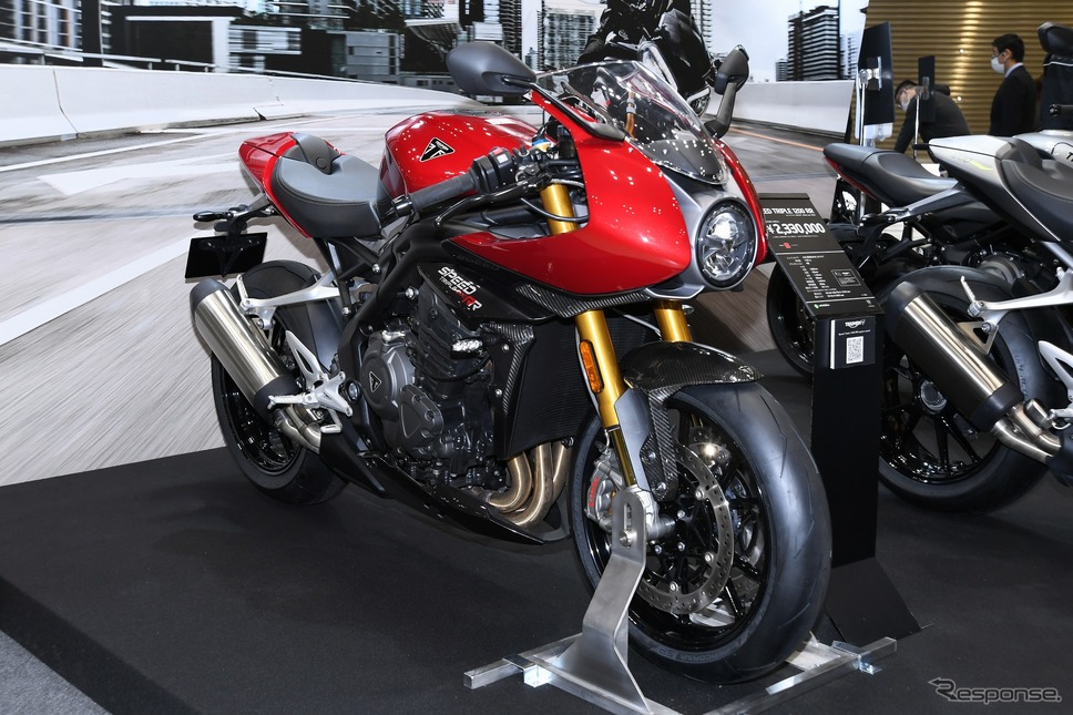 トライアンフ スピードトリプル1200RR(東京モーターサイクルショー2022)《写真撮影 安藤貴史》