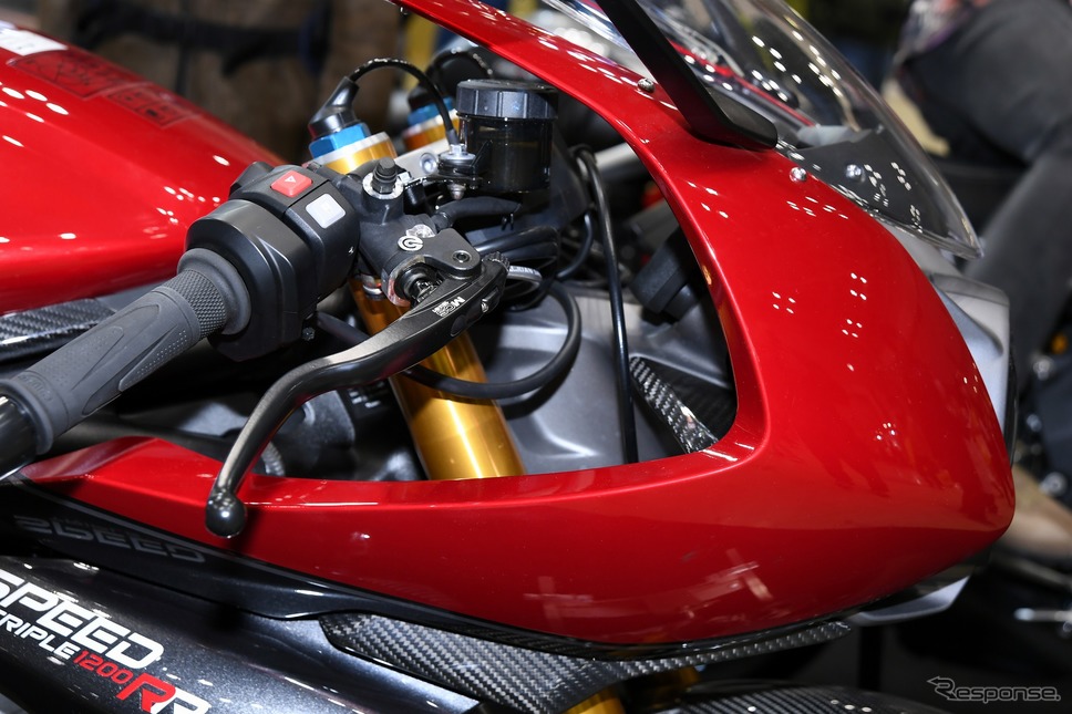 トライアンフ スピードトリプル1200RR(東京モーターサイクルショー2022)《写真撮影 安藤貴史》