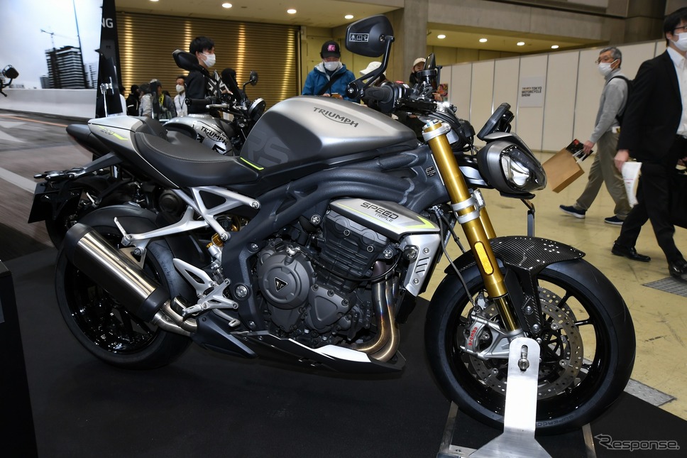 トライアンフ スピードトリプル1200RS(東京モーターサイクルショー2022)《写真撮影 安藤貴史》
