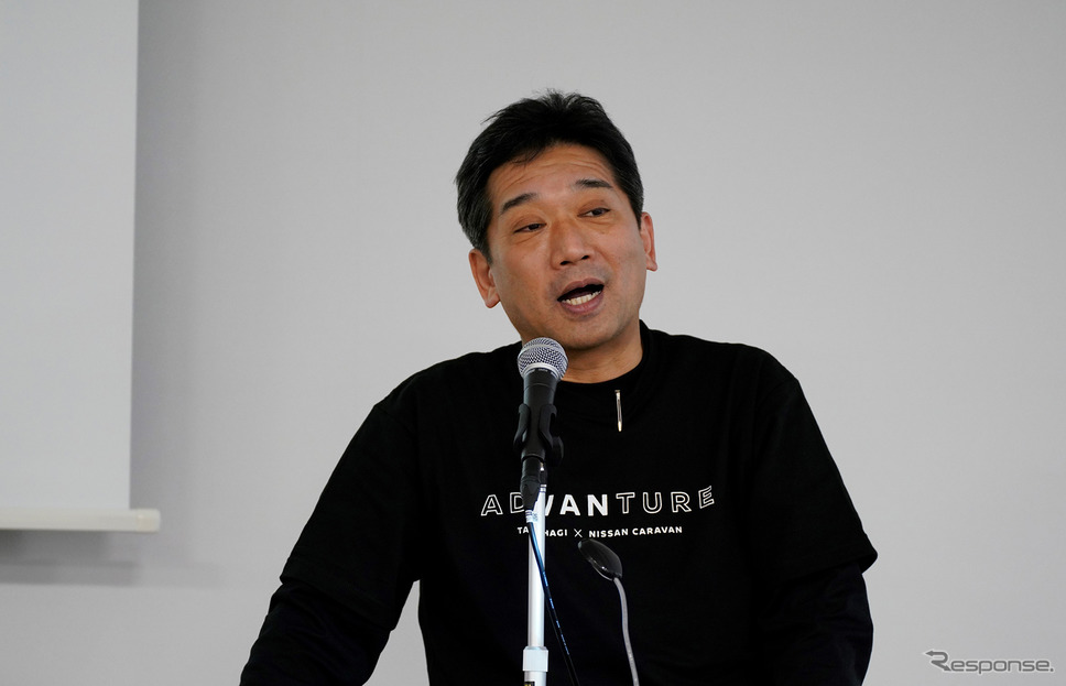 日産自動車日本マーケティング＆セールス理事（VP） 神田昌明氏が登壇。《写真提供 日産自動車株式会社》