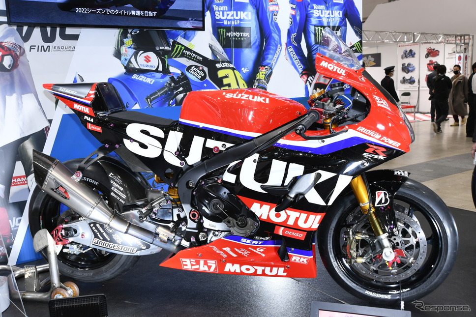 2021年FIM 世界耐久選手権 チャンピオン車両の「GSX-R1000R」《写真撮影 安藤貴史》