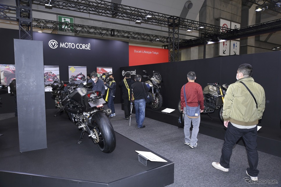 モトコルセブース(東京モーターサイクルショー2022)《写真撮影 安藤貴史》