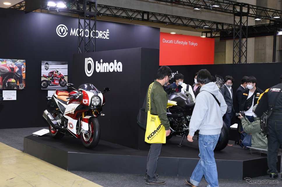 モトコルセブース(東京モーターサイクルショー2022)《写真撮影 安藤貴史》