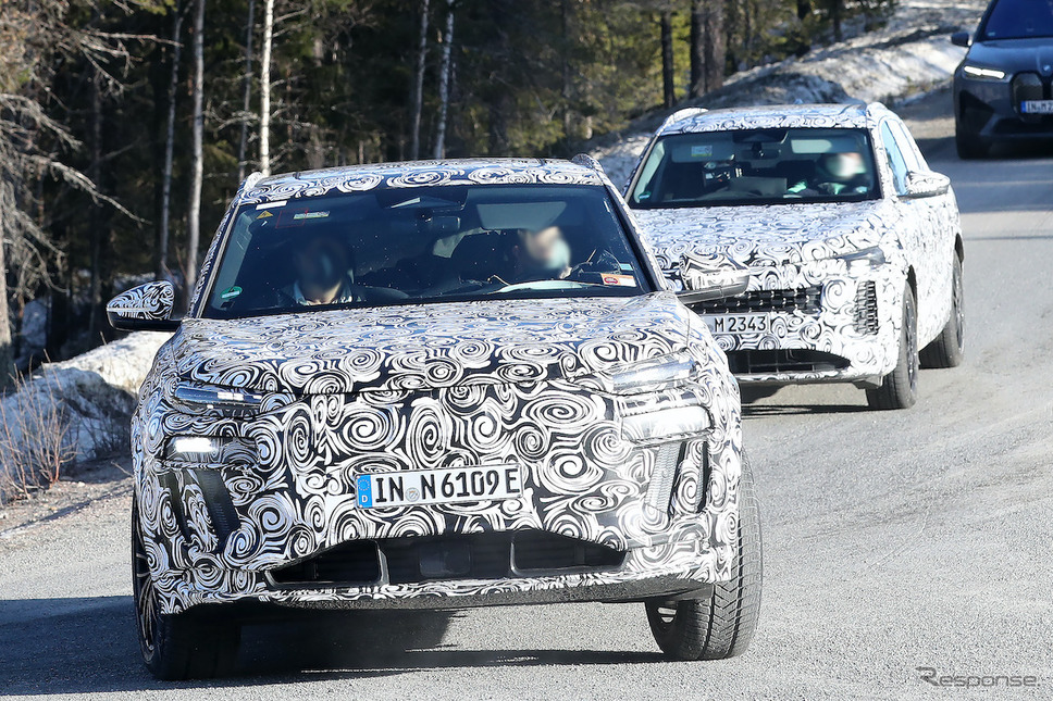 アウディ RS Q6 e-tron プロトタイプ(スクープ写真)《APOLLO NEWS SERVICE》