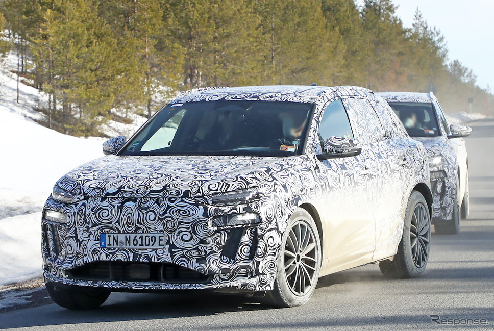 アウディ RS Q6 e-tron プロトタイプ(スクープ写真)《APOLLO NEWS SERVICE》